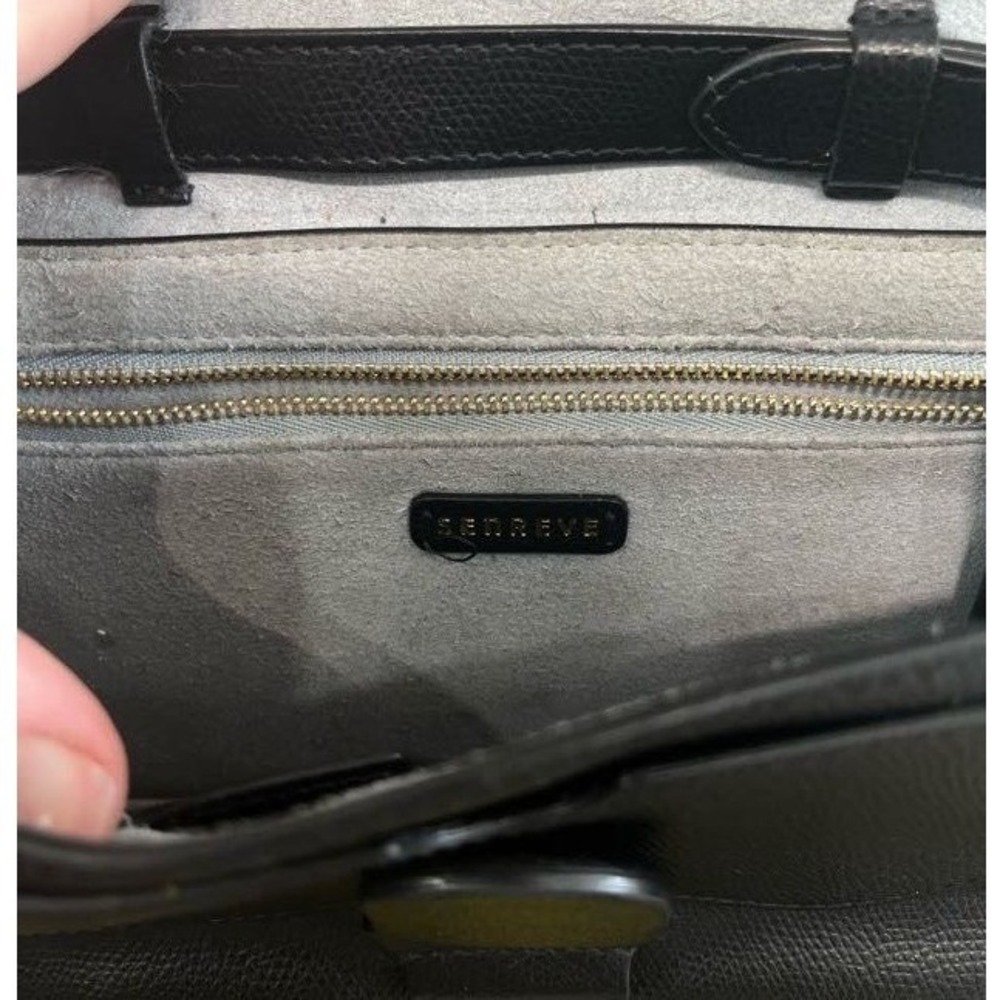 Senreve Aria Belt Bag - Black Pebbled Leather - Picture 2 of 5